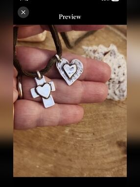 Mummys Bundle Sterling Charms On Silk Necklace **Price Is Firm